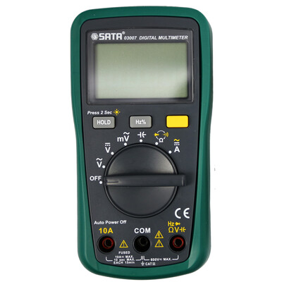 

Jingdong Supermarket Shida SATA 03007 Digital Multimeter Pocket Multimeter Automatic Range with Frequency Backlit Instrumentation