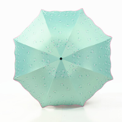 

Cntomlv umbrella ultraviolet radiation beach umbrella Black glue sun umbrella lady bumbersoll three folding dual purpose fresh and