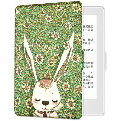 

Platts for Kindle 558 Edition Case / Shell Paintings Series New Kindle eBook Sleeping Holster White - Jungle Meng Rabbit