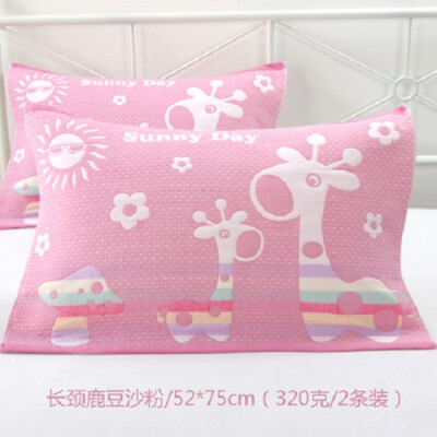 

LOVE BIRD Cartoon cotton Gauze pillow towl pure cotton enlarge thicken pillow towl not wool adult