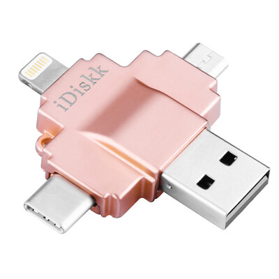 

iDiskk R003 card reader Apple MFi certification iphone Andrew OTG Typ-c computer four with a card reader rose go