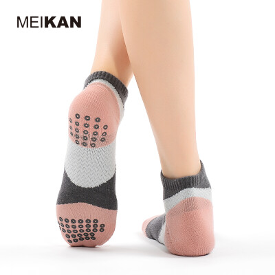 

MEIKAN Women Yoga Socks Pressure Sport Pilates Socks Non-slip Multi-function Floor Calcetines Mujer Elastic Ankle Yoga Socks