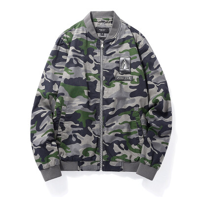 

Zhengbao new autumn new pure cotton washed camouflage printed fabric coat of men