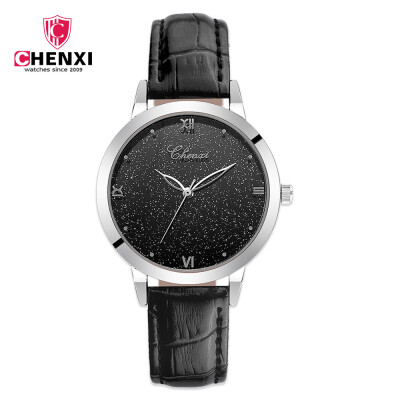 

Luxury Starry Sky Women Watch CHENXI Brand Stainless Steel Quartz Wristwatch Ladies Dress Watch Elegant Unique Clock