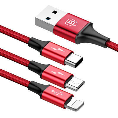 

Baseus Type-C / Micro USB Apple кабель красный