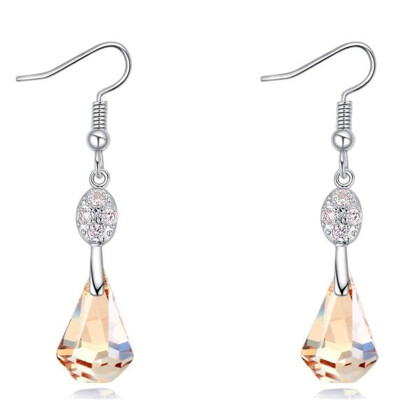 

Water Drop Austrian Crystal Long Drop Earrings Jewelry For Women Hanging Earring High Quality Party Gift .25259