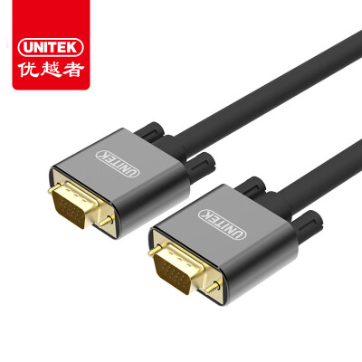 

UNITEK) vga line 5 m vga3 + 6 engineering line projector line computer cable display cable laptop TV HD video cable Y-C505FGY