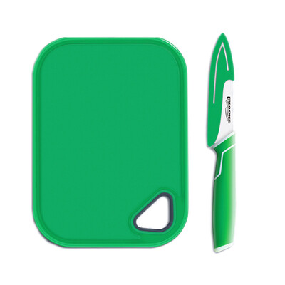 

ERGO CHEF MY JUICER Premium ceramic knife cutting board set green