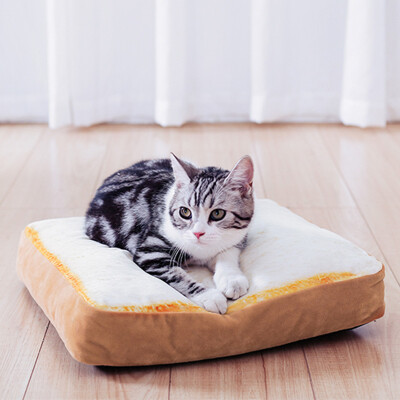 

Huayu pet hoopet kennel teddy small dog winter warm sliced ​​toast cushions quilt washable bread cat mat