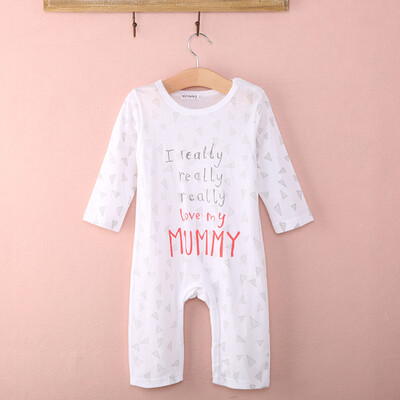 

I love Mum Dad Baby Infant Boy Girl Bodysuit Cotton One-pieces Rompers 0~24M