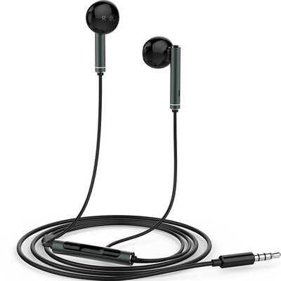 

Huawei HUAWEI original three-button wire with wheat half-ear headphones AM116 black