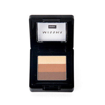 

Mystery still MISSHA Tri-color gradient eye shadow No 4 wine red 2g multicolor eye shadow waterproof nude makeup is not easy Tuozhuang