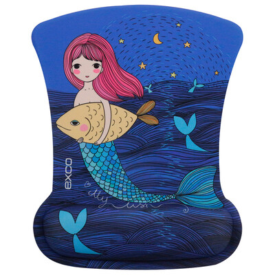 

КШ должны соответствовать Прохладный Art Mermaid пены памяти запястье коврик для мыши милый мультфильм домашний офис матрац поверхность нескользящей коврик для мыши запястья MSP011