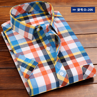 

Casual Men Shirt Fashion Short Sleeve Stitching Color Spring Summer Slim