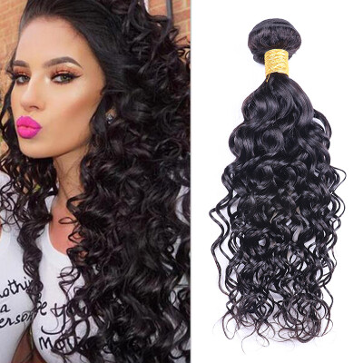 

4 Bundles Water Wave Hair Wet and Wavy Virgin Indian Hair Ocean Wave Human Hair Indian Virgin Hair Water Wave Natural Wave Black