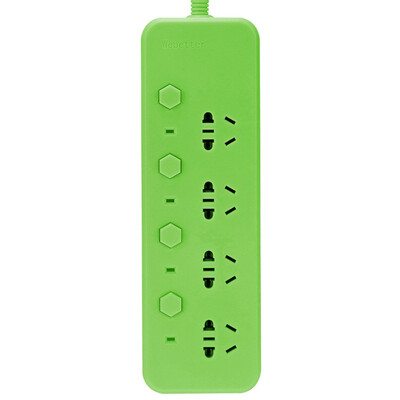 

Bette Webetter BTCH-504Z 18 m German Bayer PC flame retardant alone control 4-bit drag board socket row plug socket board green