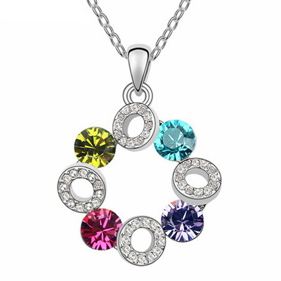 

Австрия Кристалл Rhinestone Шарм подвеска ожерелье для женщин Высокое качество известных ювелирных изделий. .3124