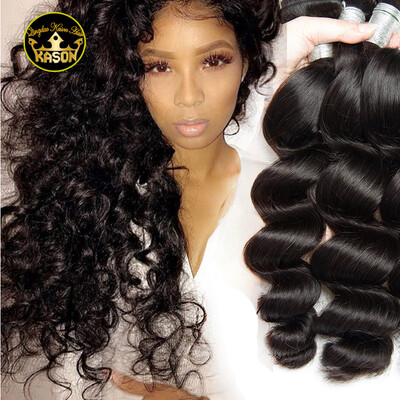 

100% Unprocessed Human Hair 4Bundles Loos Wave Hair Grade 8A Brazilian Virgin Hair Natural Color