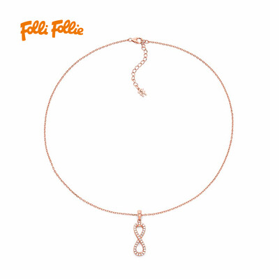 

Г-жа Folli Follie Folli Follie серии INFINITY СБОР розового золота ожерелье 3N17S013RC