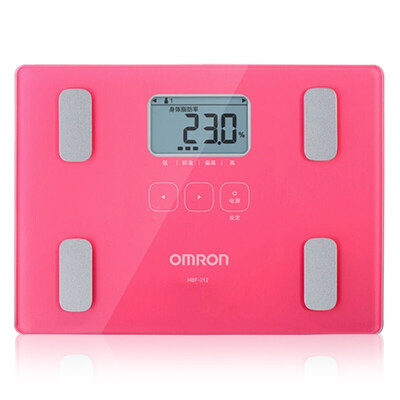 

OMRON scale body fat scale fat scale body fat meter HBF-212 (blue and rose red random hair