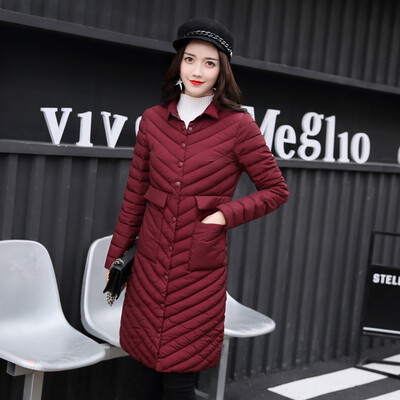 

2017 Winter fashion new womens cotton in the long section of women's cotton suits thickening warm large size jacket