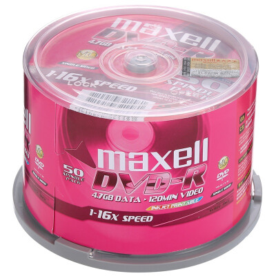 

Maxell DVD-R 16-speed 47G Taiwanese drums with 10 discs