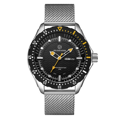 

New Style Luxury Brand Mens Analog Mesh Steel Quartz Sports Watches Men Army Military Watch Man Clock