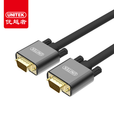 

Улучшенный человек (UNITEK) VGA линия 3 м vga3 + 6 строительная линия проектор провод, подключенный к компьютеру кабель монитора ноутбука кабель TV HD видео кабель Y-C504FGY