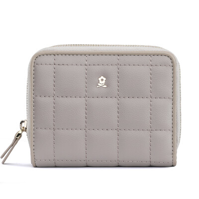 

Montagut MONTAGUT wallet female short buckle zipper rhombic coin purse Japan&South Korea multi-function wallet card package R74220124138 local gold