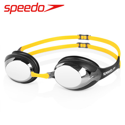 

Очки Speedo (Sporto) для мужчин и женщин покрыты противотуманным покрытием с высоким разрешением и водонепроницаемым корпусом для плавания с большими рамами. Стильный и удобный плоский свет 802773-7649 банановый жёлтый