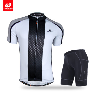 

NUCKILY Mens summer road bike apperal manufacture custom design cycling jersey&short suit