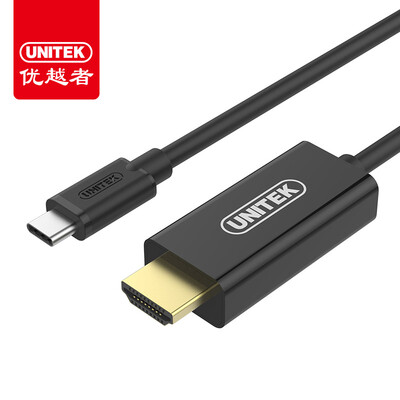 

Улучшенный человек (UNITEK) типа C переключатель HDMI кабеля адаптера 1,8 метра высокой четкости конвертер просо Apple MacBook Asus ноутбук проектор ТВ адаптер Y-HD09006
