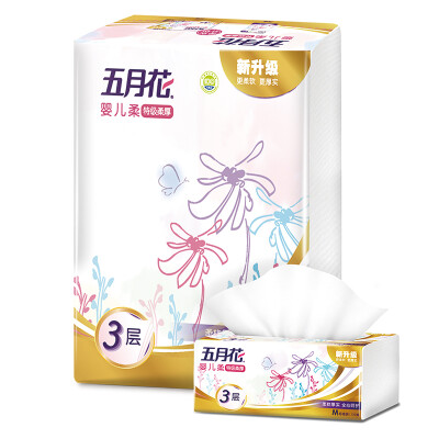 

Mayflower May Flower супер мягкого ребенок мягкой бумаги 3 обращаются толстый слой X130 пакета x3 насосных