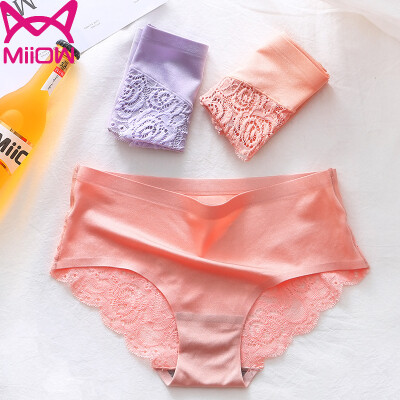 

MiiOW Womens Lace Embellished Panties 3pcs