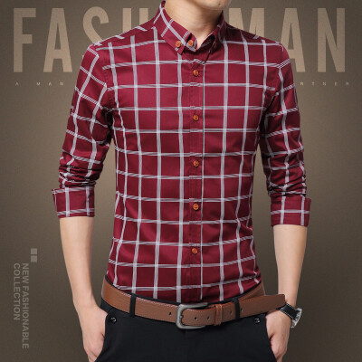 

Men's long-sleeved 2017 spring and autumn new cotton thin section as gift for men's