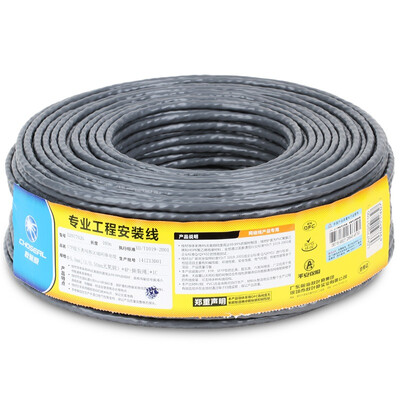 

Akihabara CHOSEAL ultra-five cable unshielded GB copper conductor environmental protection engineering home improvement integrated wiring gray 100 meters LDN7702GT100