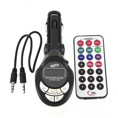 

4в1 автомобиль MP3-плеер беспроводной FM передатчик модулятор USB памяти SD ГМК компакт-диск пульт