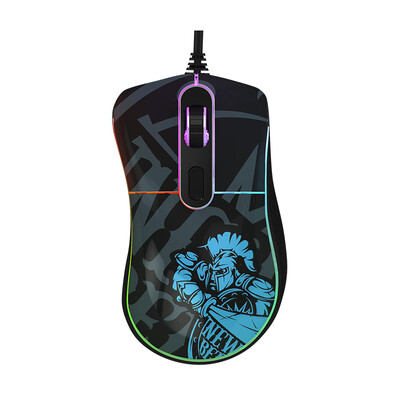 

АККО~D ретро кошка RGB полноцветный игровой подсветки мыши Newbee клан версия (Матовая) проводная мышь