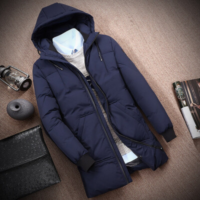 

The new down jacket in the long section of men's jacket casual men's thick down jacket as gift for men