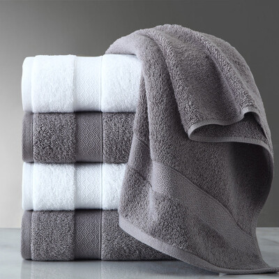 

Kang Xin five-star hotel bath towel cotton thick thick absorbent unisex gray 14080cm