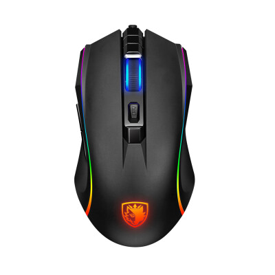 

Sades ghost RGB wired optical macro mouse (matte black) lol peripheral gaming computer USB mouse macro programming eat chicken Jedi survival big escape the mouse