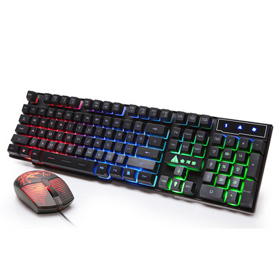 

Golden field KM021 mechanical gaming keyboard&mouse setblack