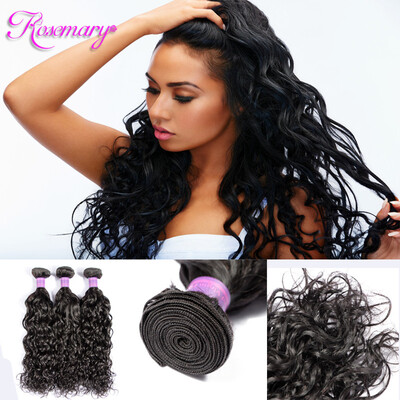 

Natural Wave Virgin Hair 3Bundles Wet and Wavy Malaysian Virgin Hair Natural Curly Weave Human Hair Extensions