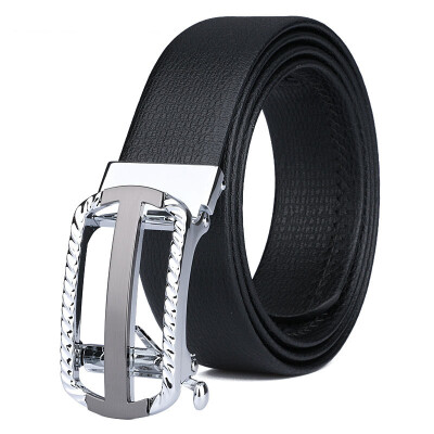 

2017 fashion new men's automatic buckle alloy buckle leather belt Korean version of the leather belt men's trousers