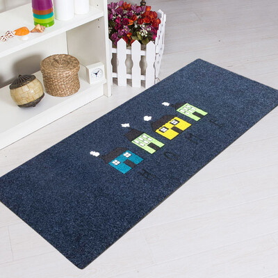 

Li home printing floor mats soft and comfortable living room bedroom kitchen dining room entrance study mats non-slip flower series diamond 45 * 120cm