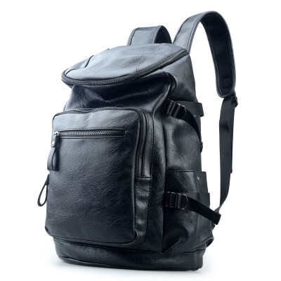 

Han edition student backpack backpack backpack big capacity fashion leisure leather bag computer bag