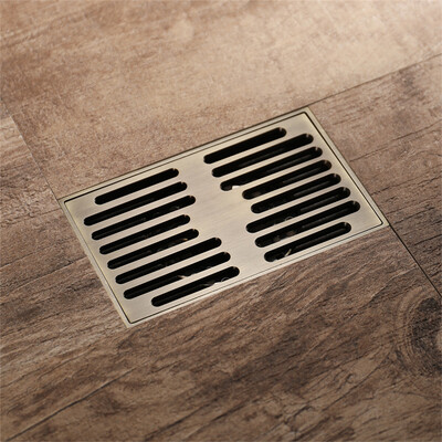 

HIDEEP Bathroom accessories Green bronze rectangle bathroom floor drain
