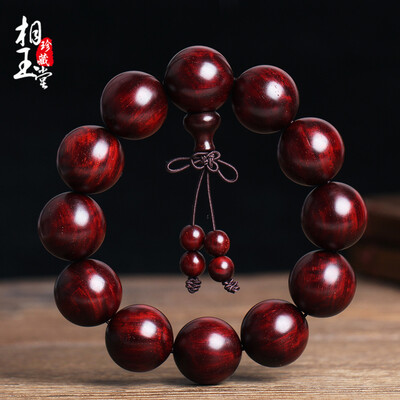 

Phase Yutang Indian lobular red sandalone hand string Old material construction materialsFen Zhu bracelet Water ripplesGaomi Venu