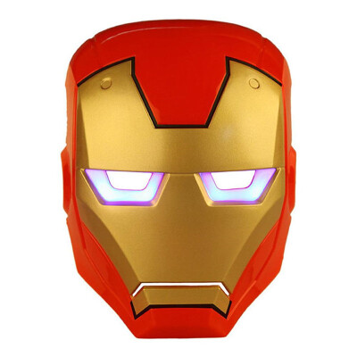 

LED Glowing Superhero Altman Mask Spiderman Iron Man Hulk Batman Party Cartoon Movie Mask For Children's Day Cosplay