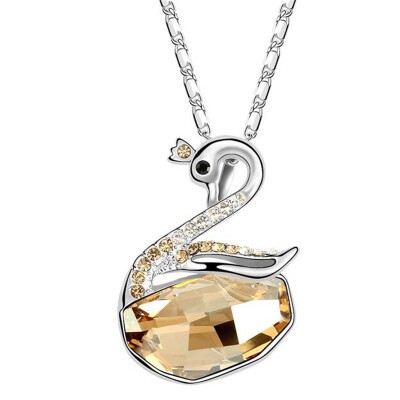 

Austrian Crystal Necklace Pendants for Women Mother Girl Gifts Fashion Jewelry Swan Pendants High Quality .5537